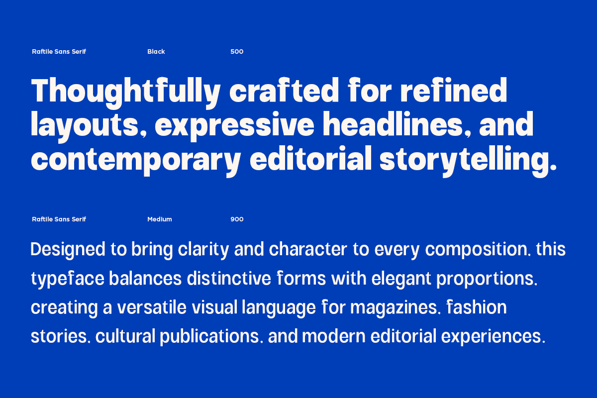 Raftile – Variable Sans Serif Family, a Sans Serif Font by Say Studio (Photo 9 of 10)