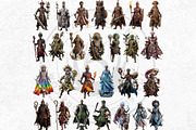 Orishas Pantheon Gods Cliparts, a Person Illustration by ThatsDesignArt (Thumbnail 5 of 16)