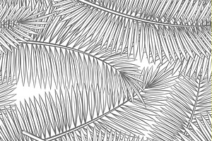 Seamless pattern with palm leaves