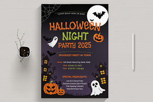 Halloween Party Flyer Template, a Flyer Template by MightyDesign