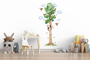 Tree height meter watercolor, a Seasonal Illustration by Marina Ermakova (Thumbnail 4 of 4)