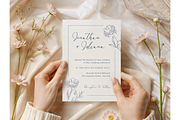 Romantic Flower Styled Card Mockup, a Product Mockup by MockupWizard (Thumbnail 3 of 4)