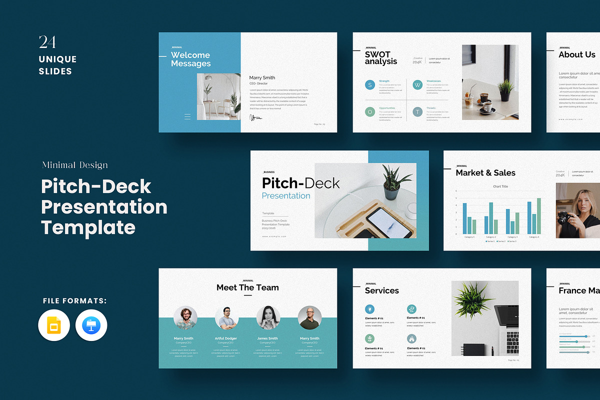 Pitch-Deck Presentation Template, a Presentation Template by Dream-Lab (Photo 1 of 7)