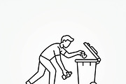 41 Household Waste Icon Set, an Outline Icon by adenpinkstore (Thumbnail 18 of 20)