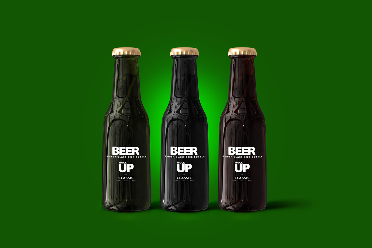 Glass Beer Bottle Mock-Up, a Product Mockup by PSD Market (Photo 3 of 13)