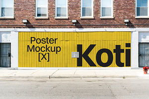 Outdoor Board Poster Mockup 12