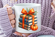 Autumn Bow Book Stack Clipart, an Illustration by Pixels.Craft (Thumbnail 5 of 7)
