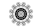 Black White Mandala Illustration Set, a Decorative Illustration by NJ Himel (Thumbnail 88 of 101)
