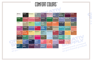 Colors Of Comfort Colors 1717 Shirts