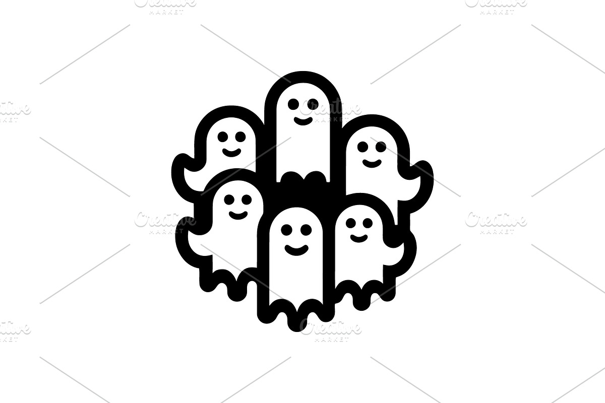 Playful Halloween Ghost Icon, an Icon by Vectorium Studio