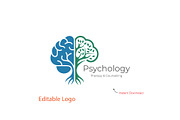 Brain & Tree of Life Logo Template, a Branding & Logo Template by YUDesignStore (Thumbnail 1 of 7)
