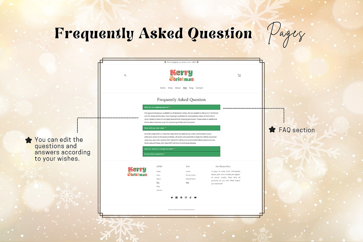 Christmas Shopify Theme, a Templates & Theme by DaisyStudio (Photo 8 of 9)