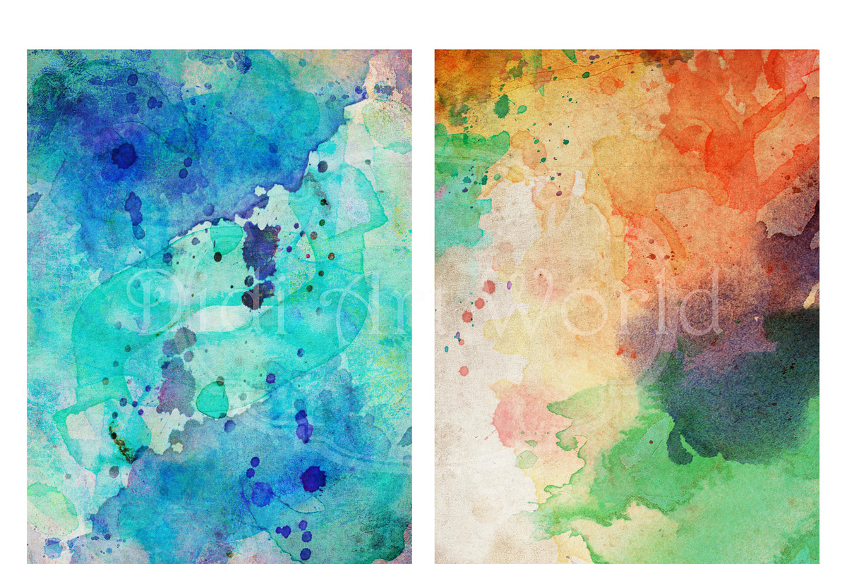 Turquoise Watercolor paper pack, an Object Graphic by DidiArtWorld (Photo 6 of 6)