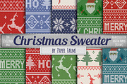 Ugly sweater digital paper, a Pattern Graphic by Paper Farms (Thumbnail 1 of 3)