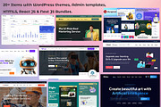 WordPress, Admin, HTML, Items Bundle, a WordPress Template by Helenshop (Thumbnail 1 of 3)