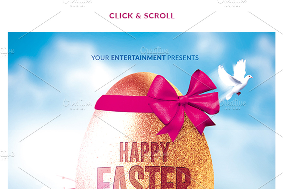 Happy Easter - Psd Flyer Template, a Poster Template by Rome B Creation (Photo 3 of 3)