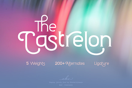 Castrelon - Vintage Display Font