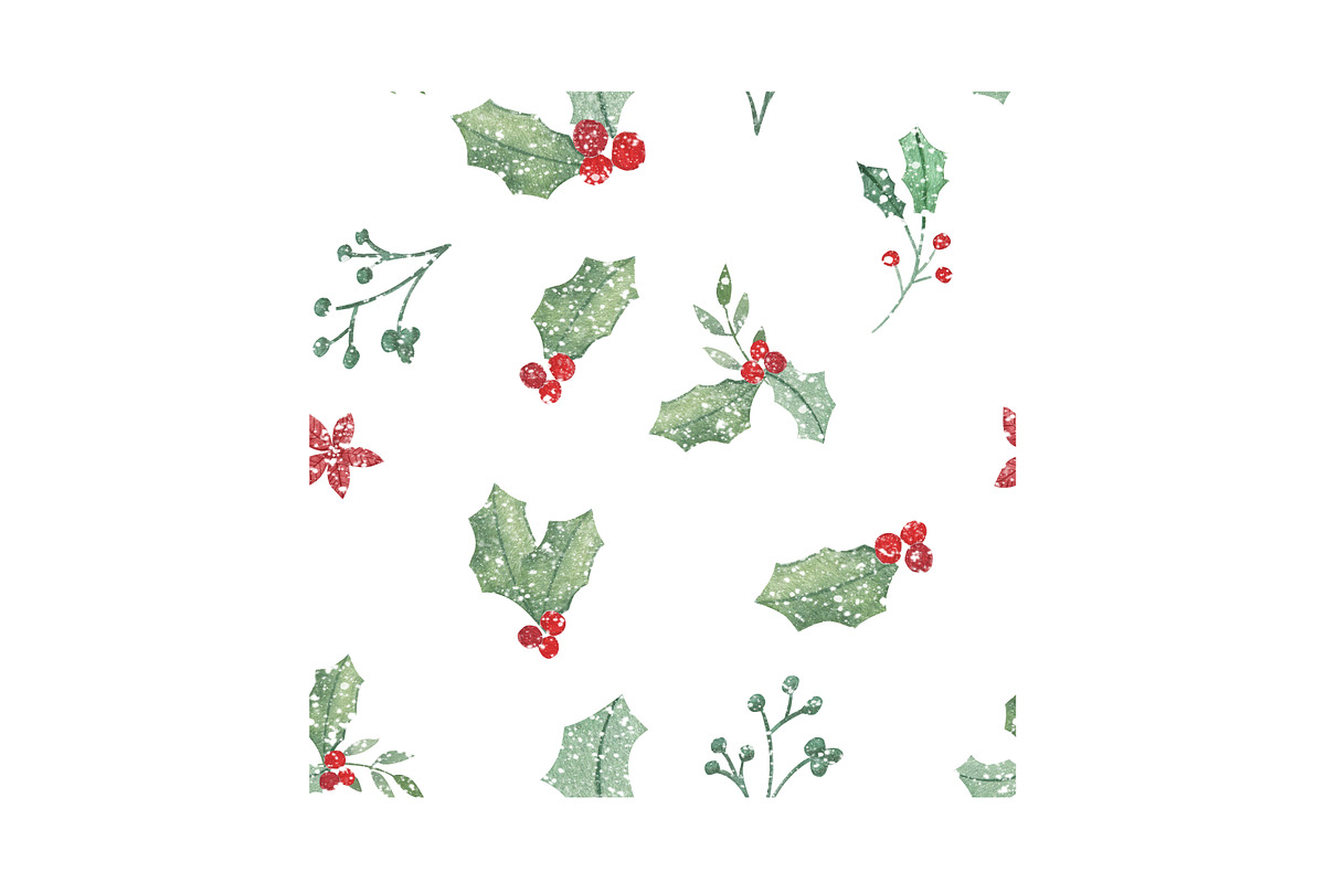 Holly Seamless Pattern, a Pattern Graphic by MockTurtleStudio (Photo 3 of 3)