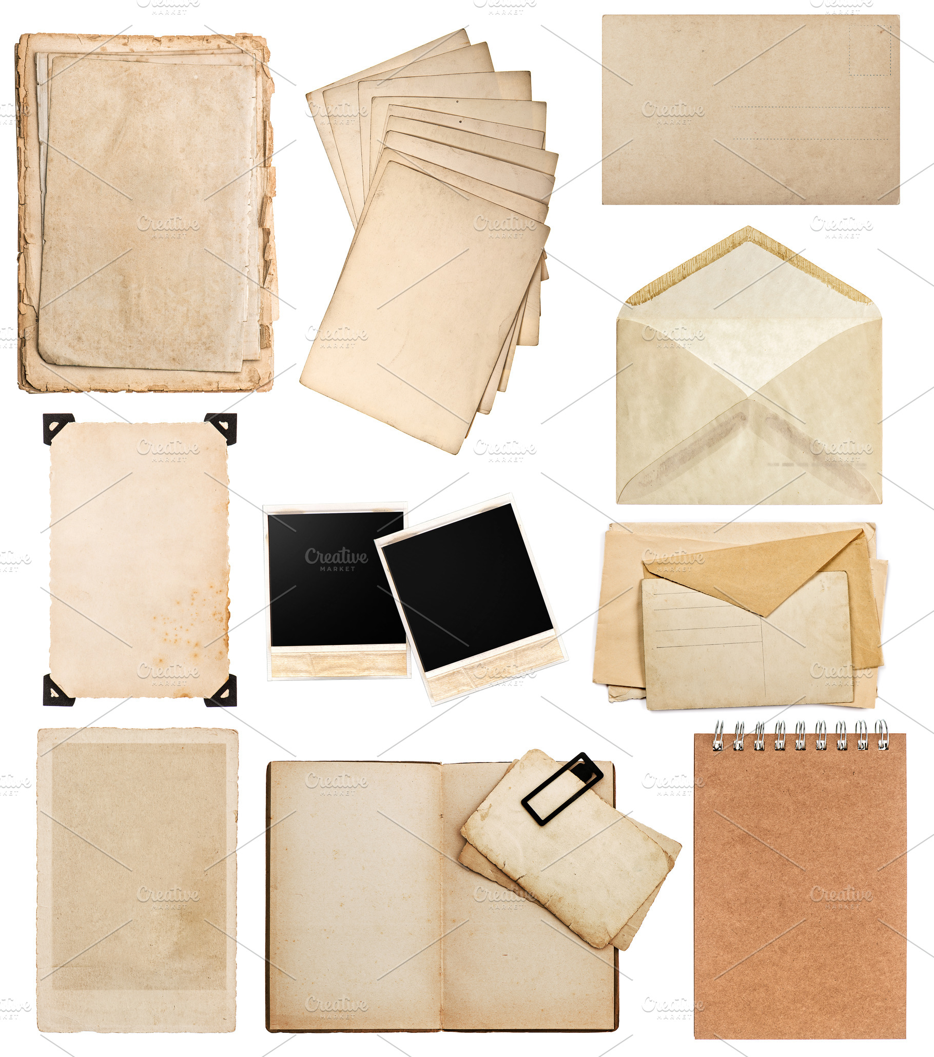 Old paper sheets Vintage photo album, a Business Photo by LiliGraphie