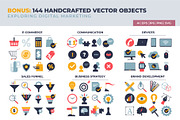 Digital Marketing Concepts, a Work Illustration by VectorMine (Thumbnail 4 of 13)