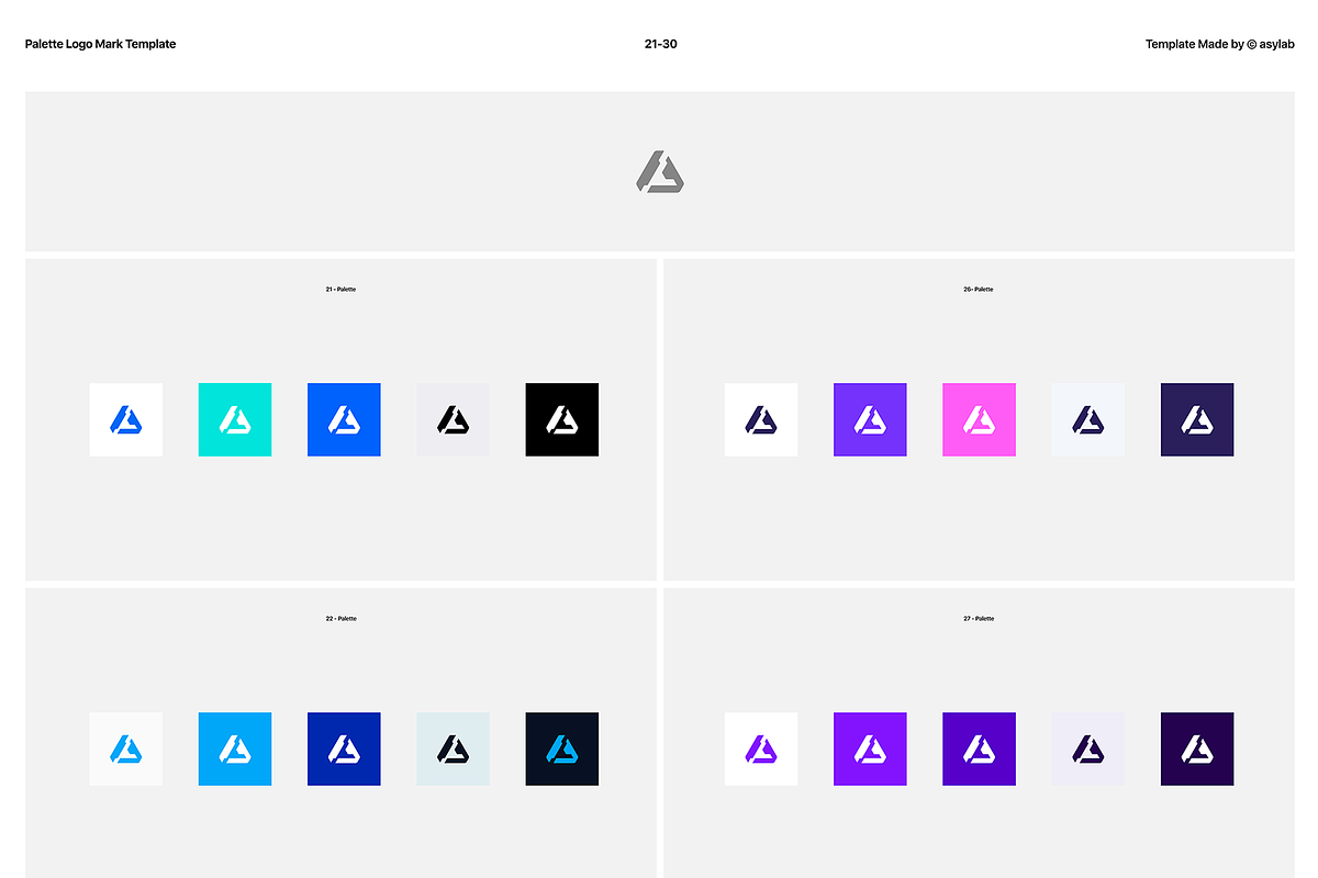 50 Palette Color Logo Mockup - PSD, a Product Mockup by Asylab (Photo 36 of 47)