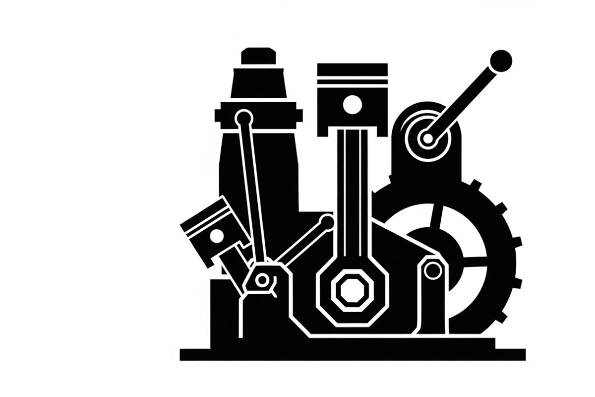 Bold industrial machine silhouette, an Illustration by Amazin_art (Photo 30 of 31)