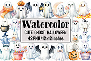 Cute Ghost Halloween, an Illustration by Design Market (Thumbnail 1 of 3)