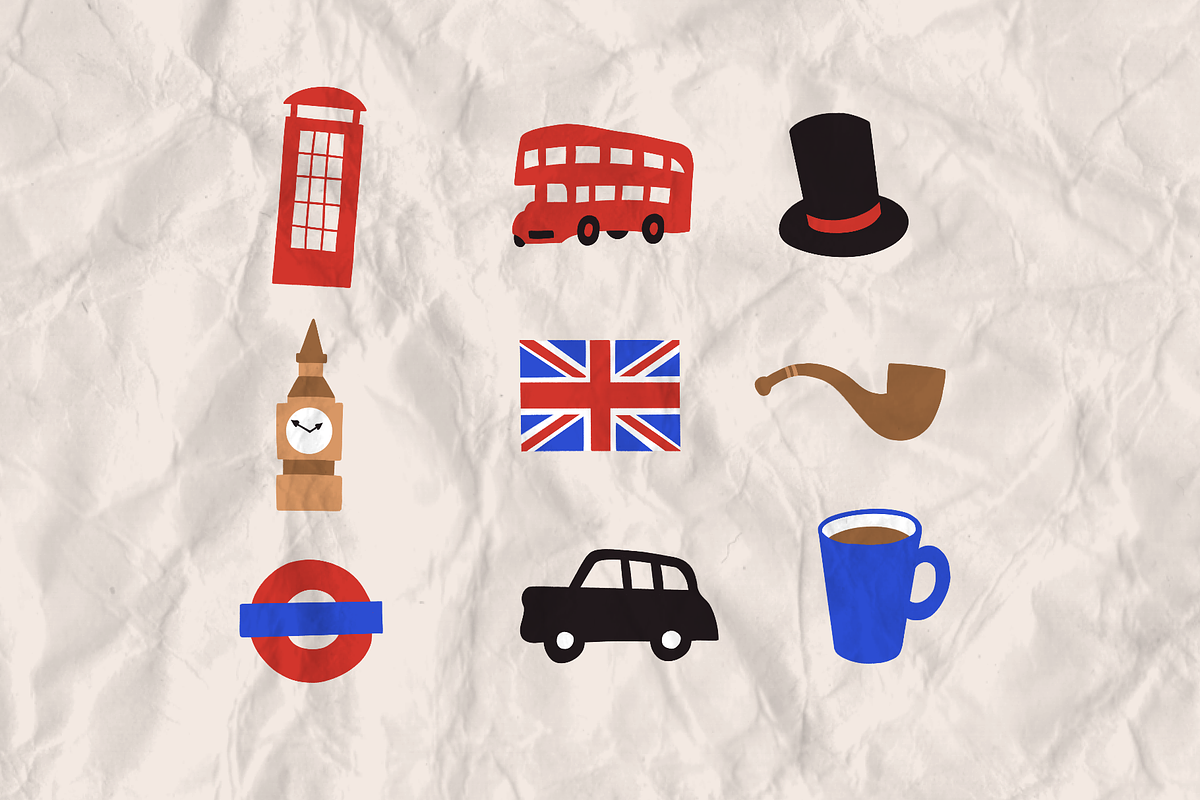London Town Scenery Clip Art Set, an Illustration by Paperpick Studios (Photo 3 of 3)