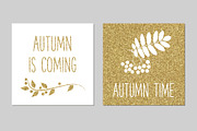 Gold Autumn Cards, a Card Template by Paper Cards (Thumbnail 3 of 3)