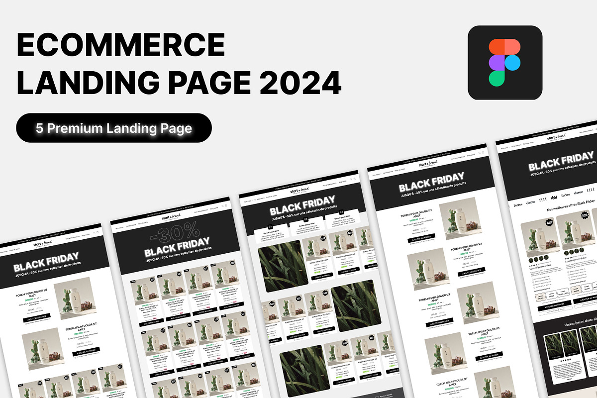 ECOMMERCE LANDING PAGE 2024  BF, a Wireframe Template by StartBrand (Photo 2 of 2)