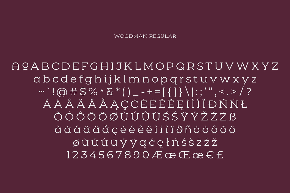 Woodman Slab Serif Font, a Slab Serif Font by Graphicdome (Photo 12 of 14)