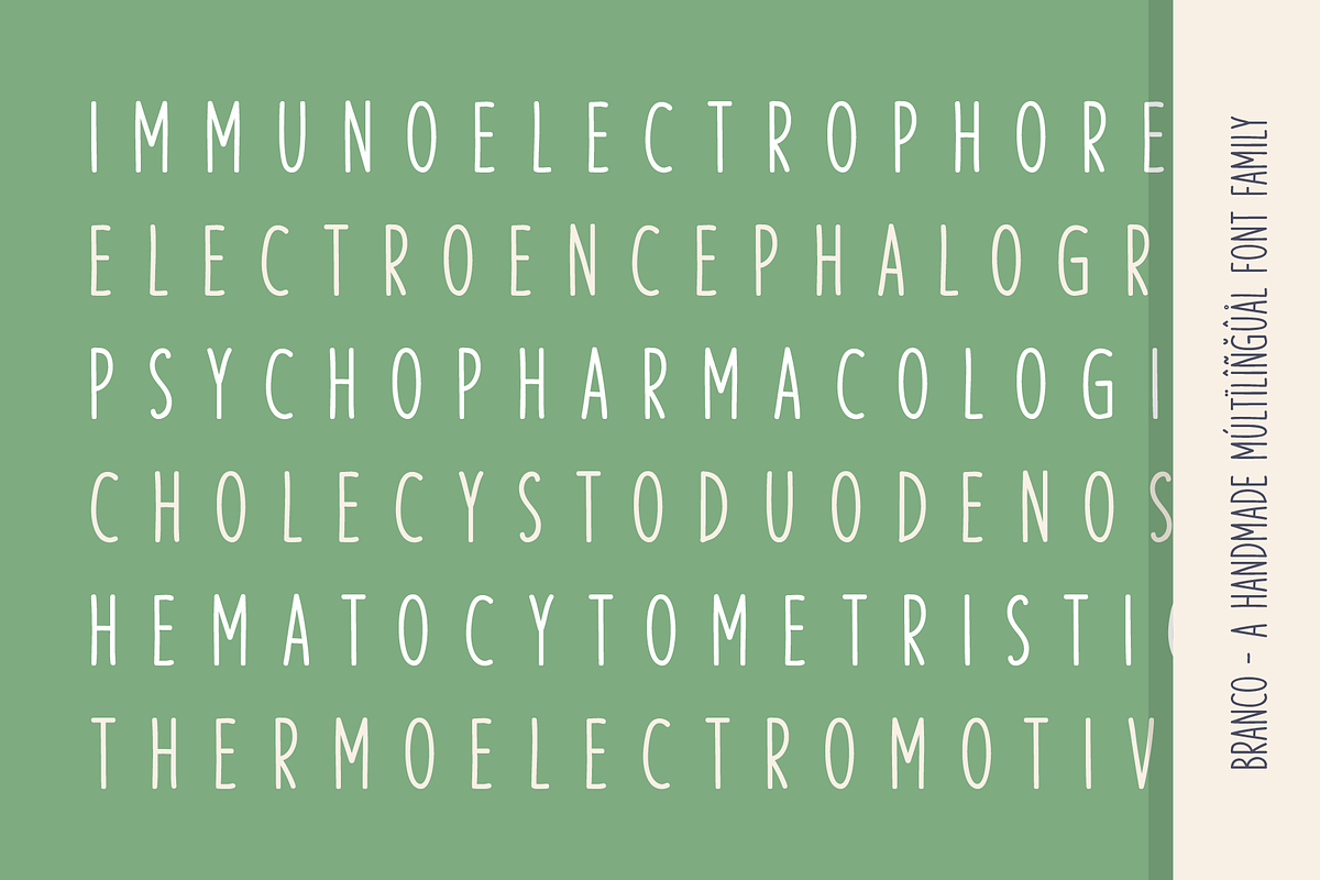 Branco Múltïlîñgûål Handmade Family, a Sans Serif Font by alpercakici (Photo 11 of 11)
