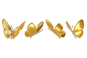 Cute 3D golden Butterflies icons, an Animal 3D Model by Hannet (Thumbnail 1 of 5)