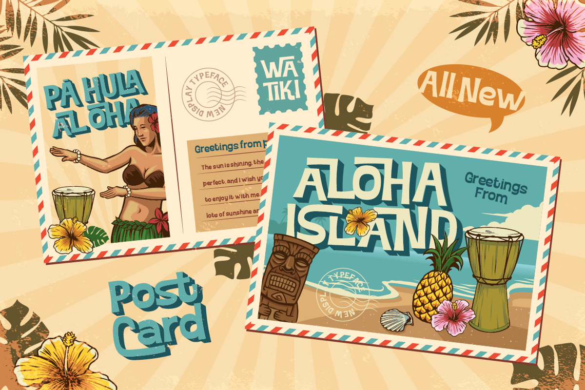 Mokila - Hawaiian Display Typeface, a Sans Serif Font by Burntilldead (Photo 8 of 12)