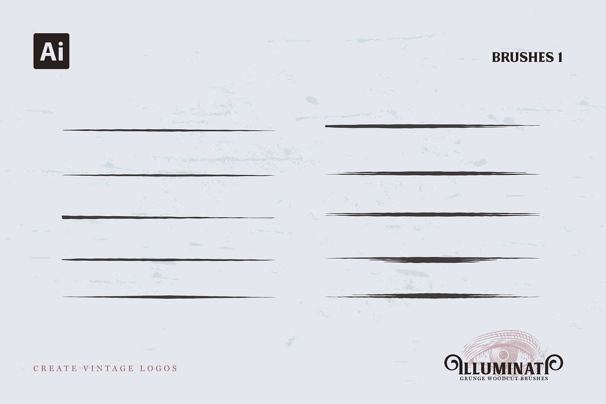 Illuminati Vintage Woodcut Brushes, a Brush Add-On by AndrewPixel (Photo 2 of 7)