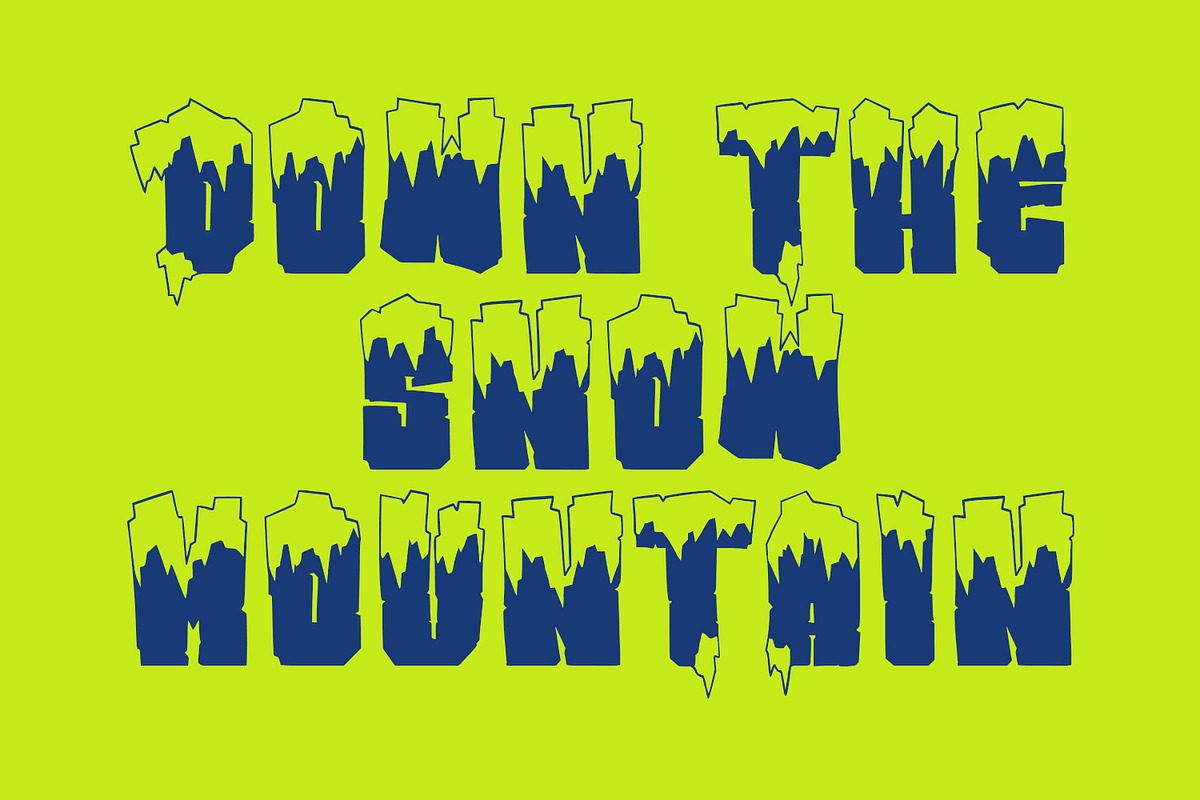 Froozzen Winter Funny Cartoon Displa, a Handwritten Font by Maulana Creative (Photo 3 of 7)