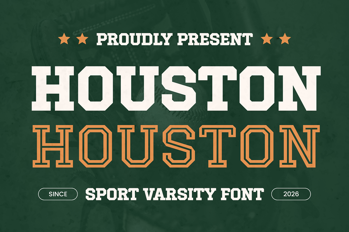 Varsity Font - Houston, a Slab Serif Font by Umitype (Photo 1 of 8)