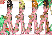 Palm Springs Tropical Clipart, an Animal Illustration by Libby Wishes (Thumbnail 13 of 19)