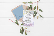 5x7 Invitation Mockup - Eucalyptus 6, a Print Template by ILLONA GRAPHICS (Thumbnail 5 of 5)