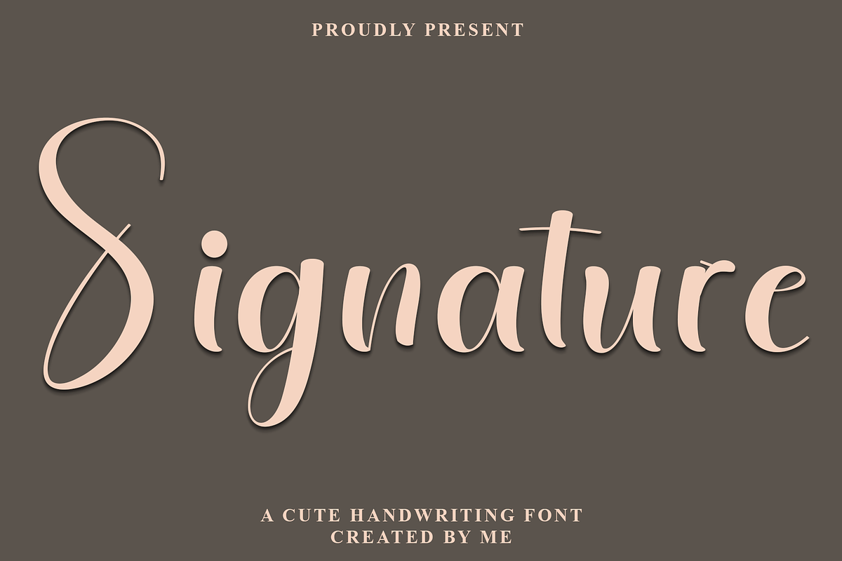 Signature, a Handwritten Font by FreshTypeINK (Photo 1 of 6)
