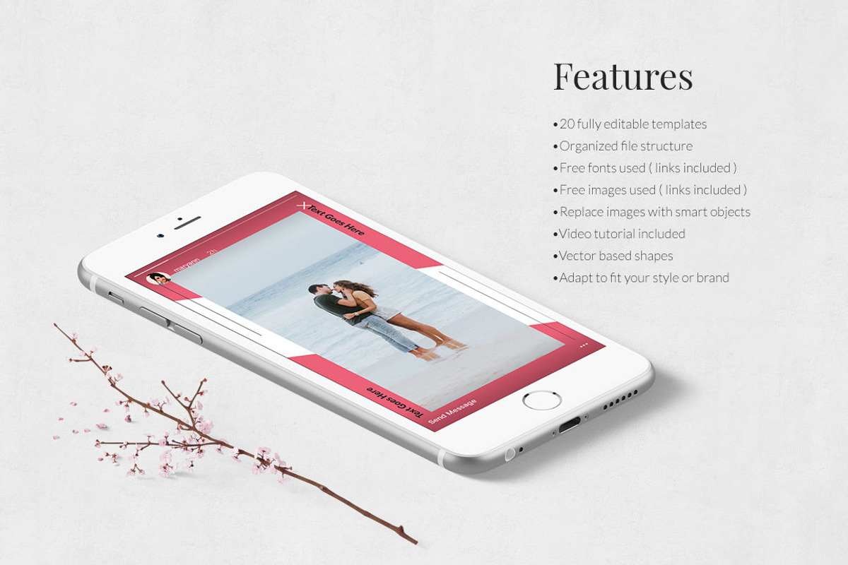 Love Animated Instagram Stories, a Social Media Template by Social Corner Graphics (Photo 4 of 9)