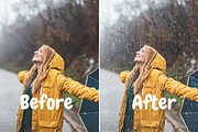 20 Realistic Rain Overlays, a Texture Graphic by youtoview (Thumbnail 5 of 9)