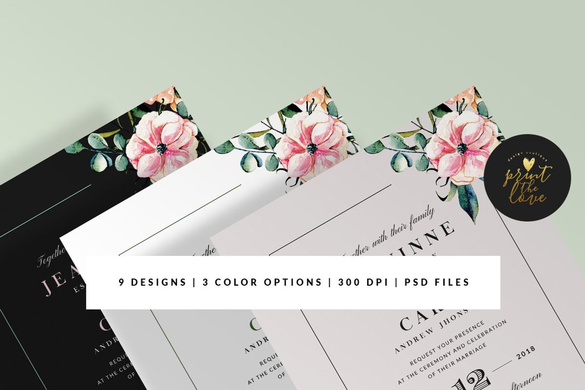 Wedding Invitation Suite - Jeaninne, an Invitation Template by Print The Love Boutique (Photo 11 of 12)