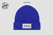 FISHERMAN BEANIE HAT MOCKUP, a Hat Mockup by Barmecide Mockup Studio (Thumbnail 1 of 3)