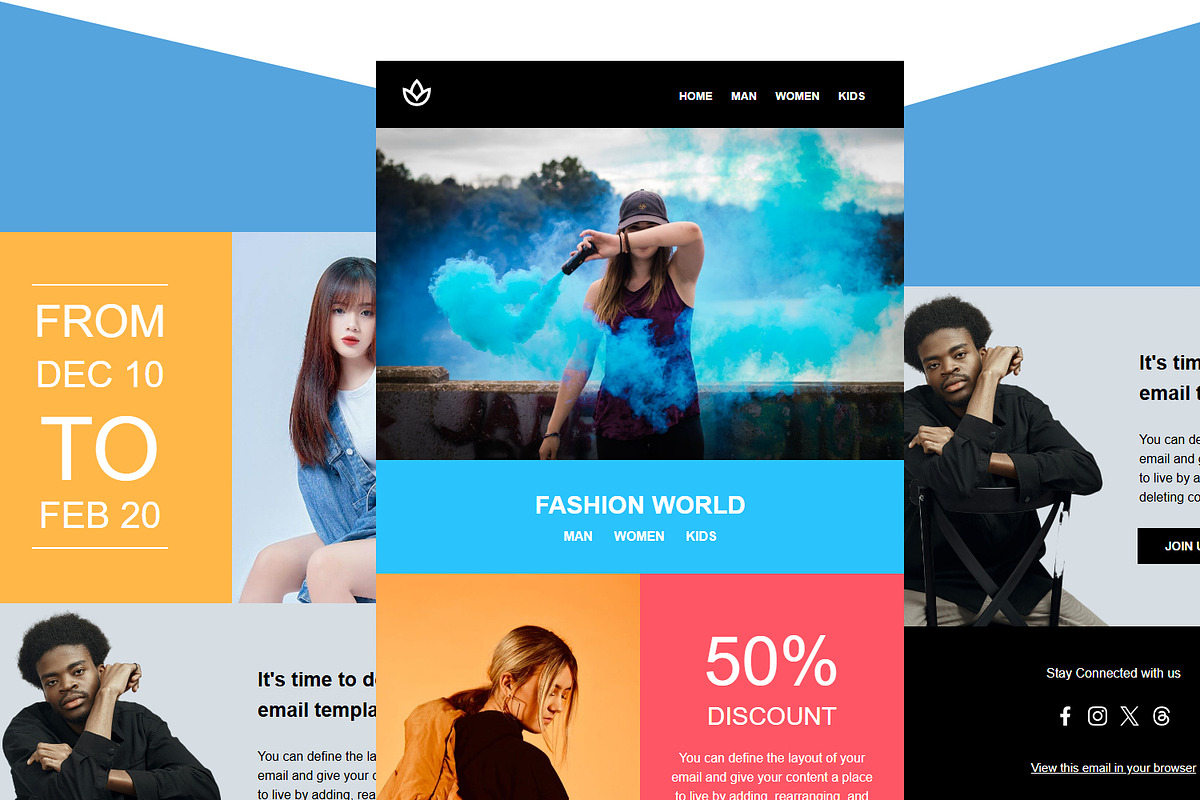Mailchimp Email Template 002, an Email Template by QuickArtisan