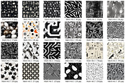 48 seamless black mix modern pattern, a Pattern Graphic by ARTOZEN DIGITAL (Thumbnail 14 of 15)