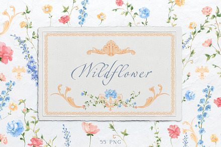 Wildflower Vintage clipart