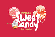 Sweet Candy Display Font, a Handwritten Font by Tera Asset Garage (Thumbnail 1 of 8)