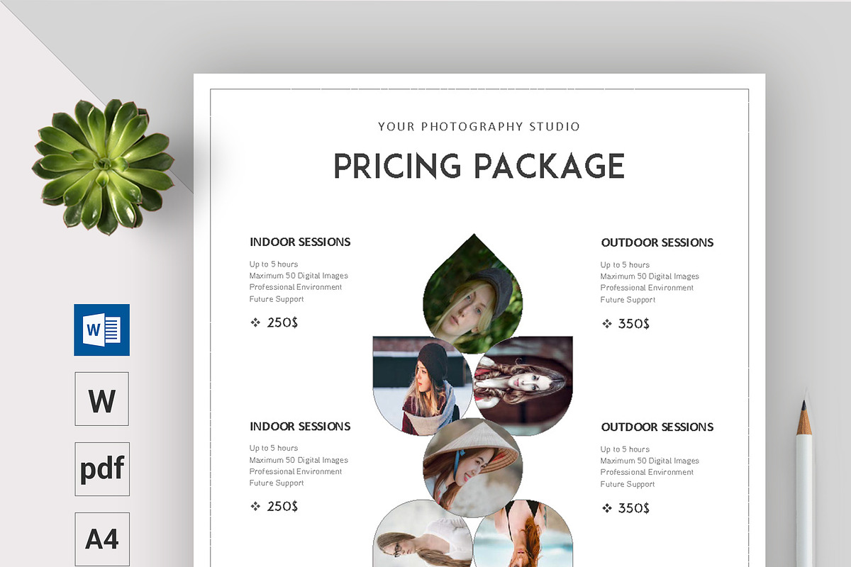 Photography Pricing Guide, a Flyer Template by ARP Creation (Photo 3 of 3)