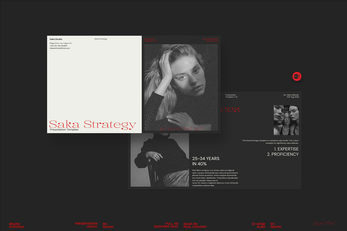 SAKA | Brand Strategy Template, a Presentation Template by Graphpexel (Photo 1 of 11)